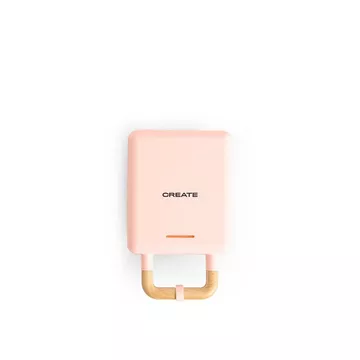 STONE 2 IN 1 COMPACT - Appareil à sandwich et gaufrier avec assiettes interchangeables rose pastel