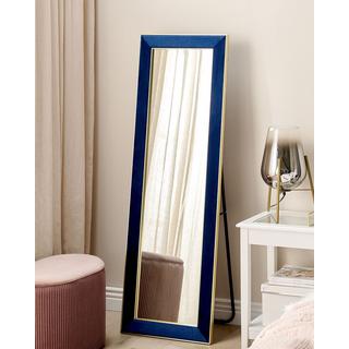 Beliani Miroir sur pied en Velours Glamour LAUTREC  