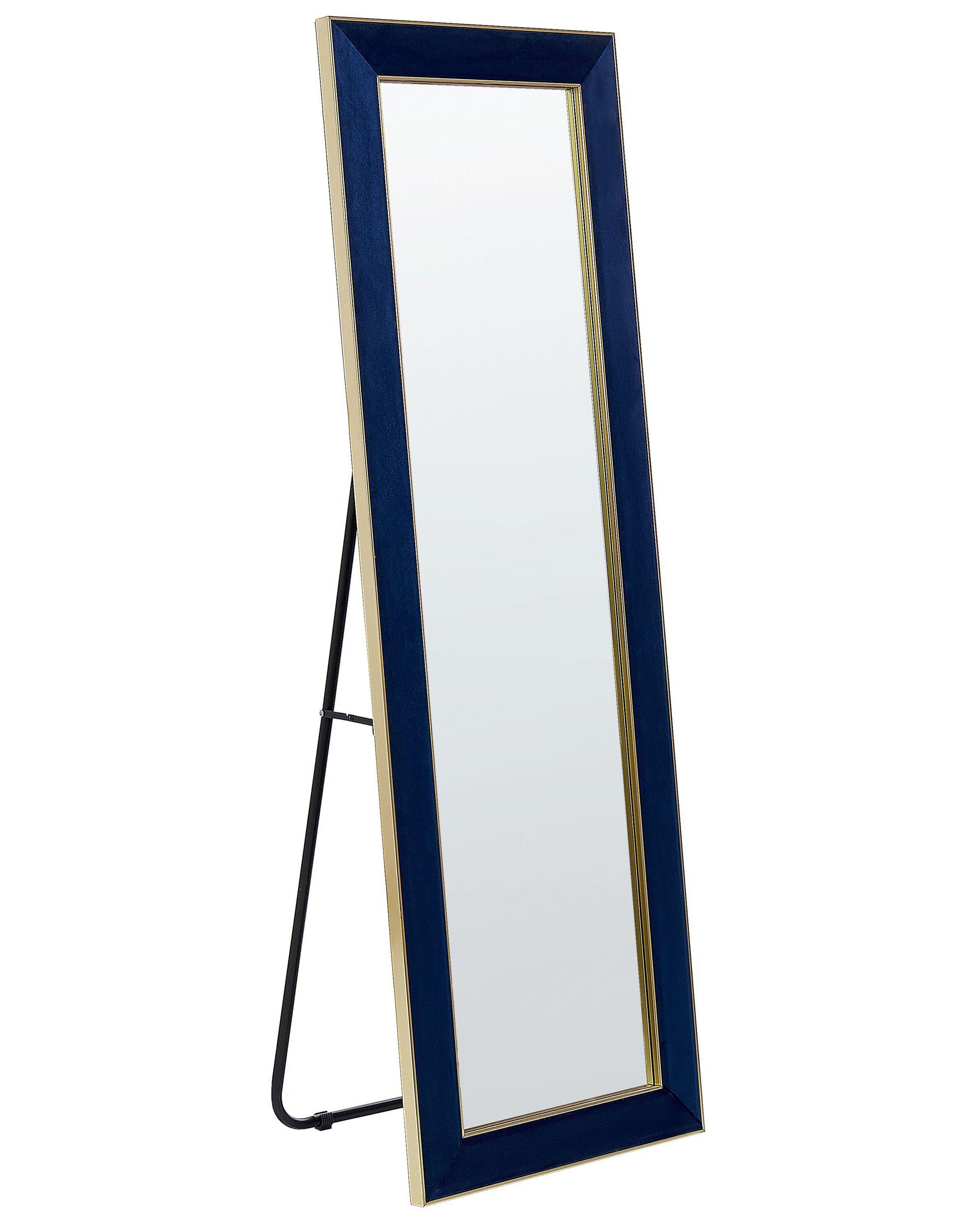 Beliani Miroir sur pied en Velours Glamour LAUTREC  