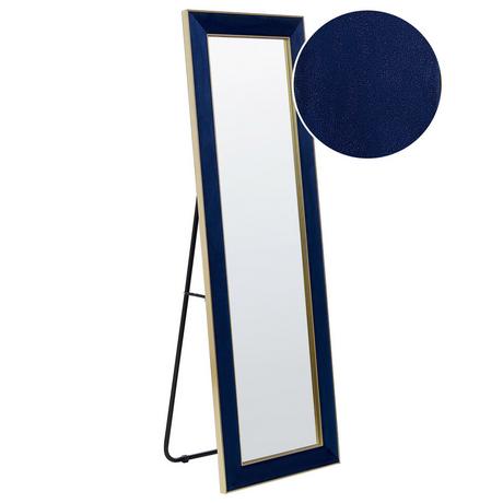 Beliani Miroir sur pied en Velours Glamour LAUTREC  