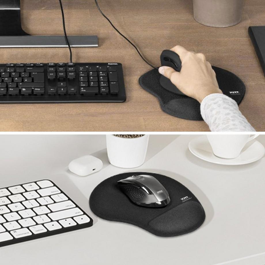Port  Tappetino per mouse con poggiapolso 