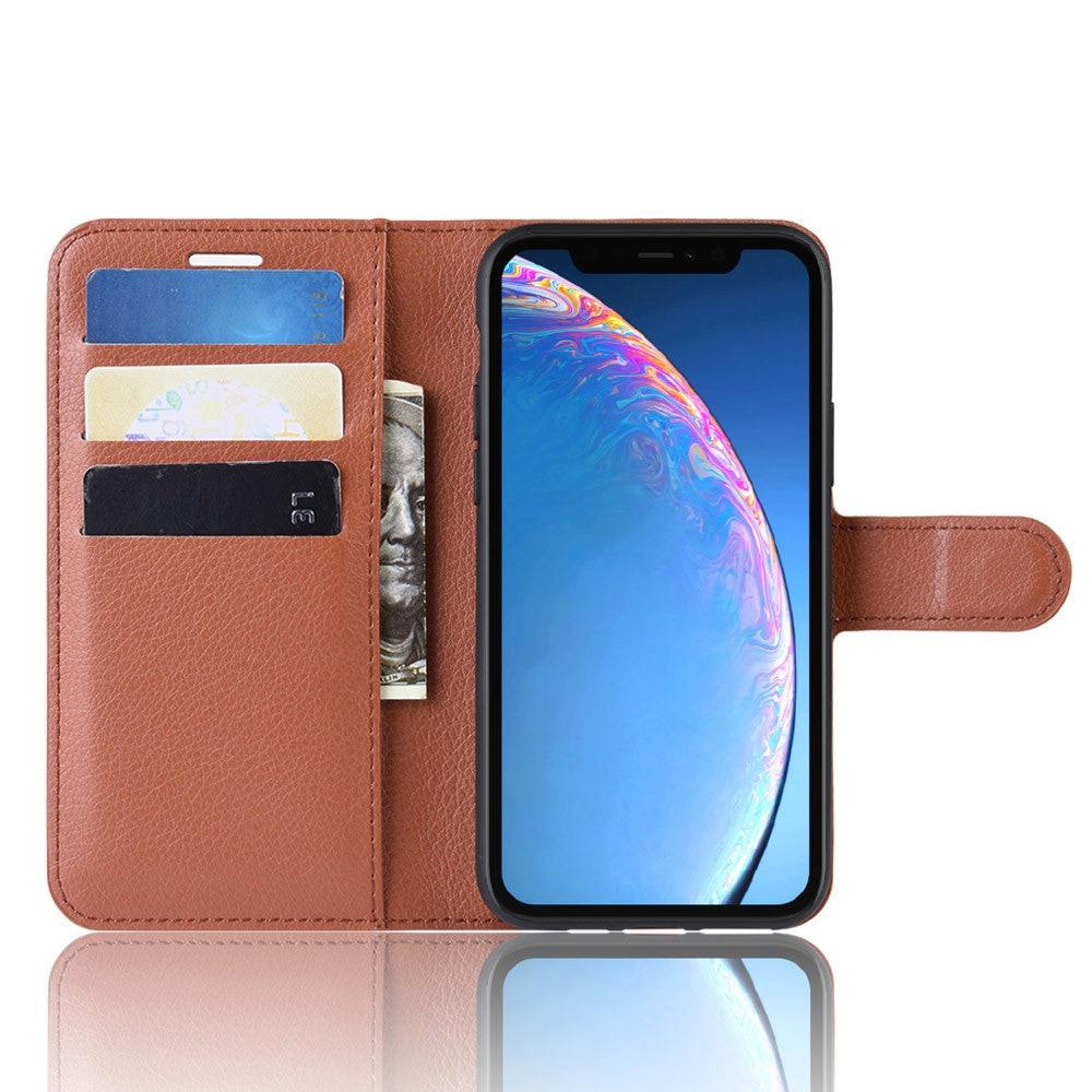 Cover-Discount  iPhone 11 - Leder Etui Hülle Mit Kartenfach 