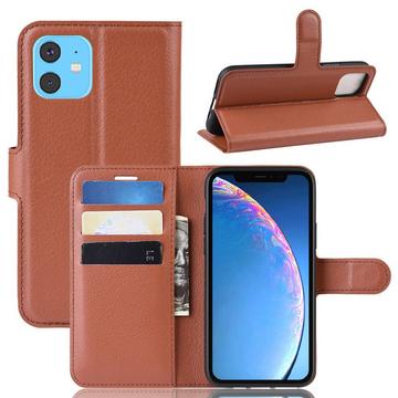 iPhone 11 - Leder Etui Hülle Mit Kartenfach