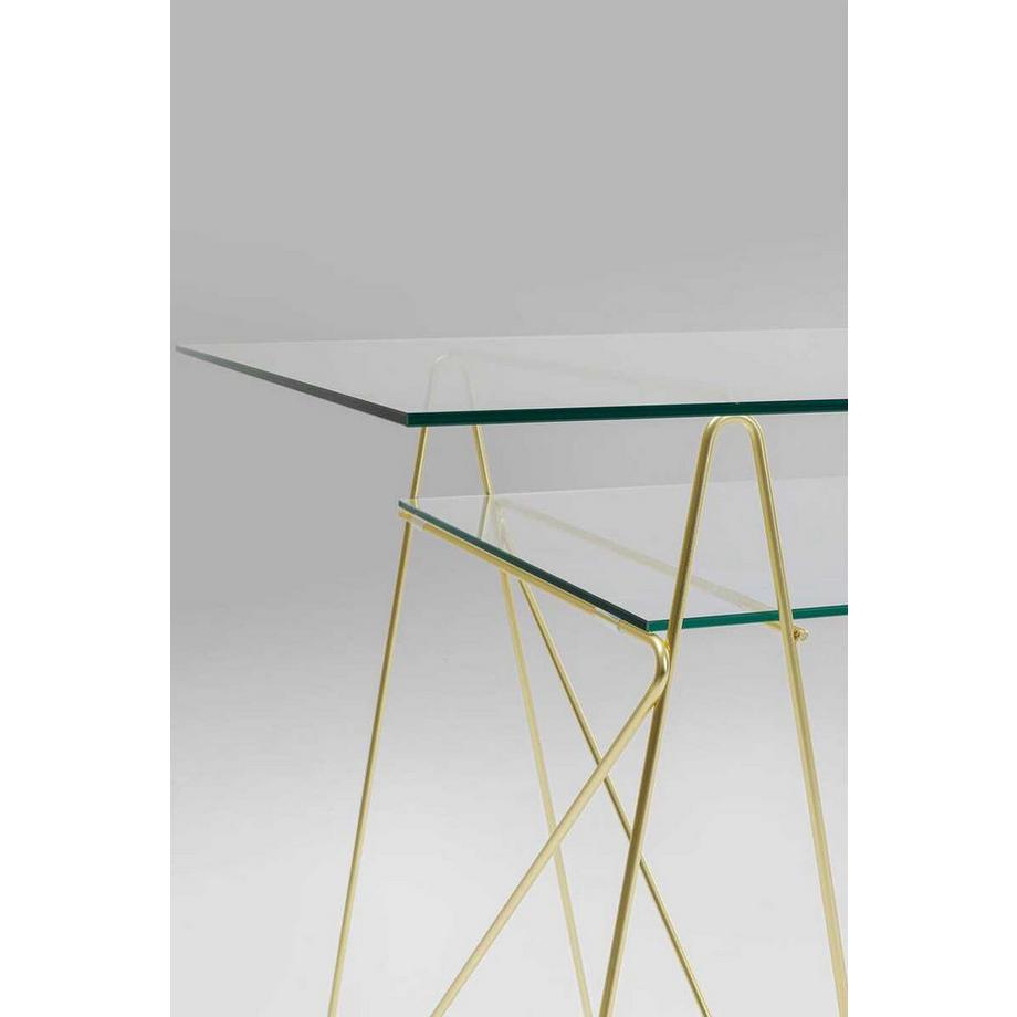 KARE Design Tisch Polar Messing Matt 8mm ESG  