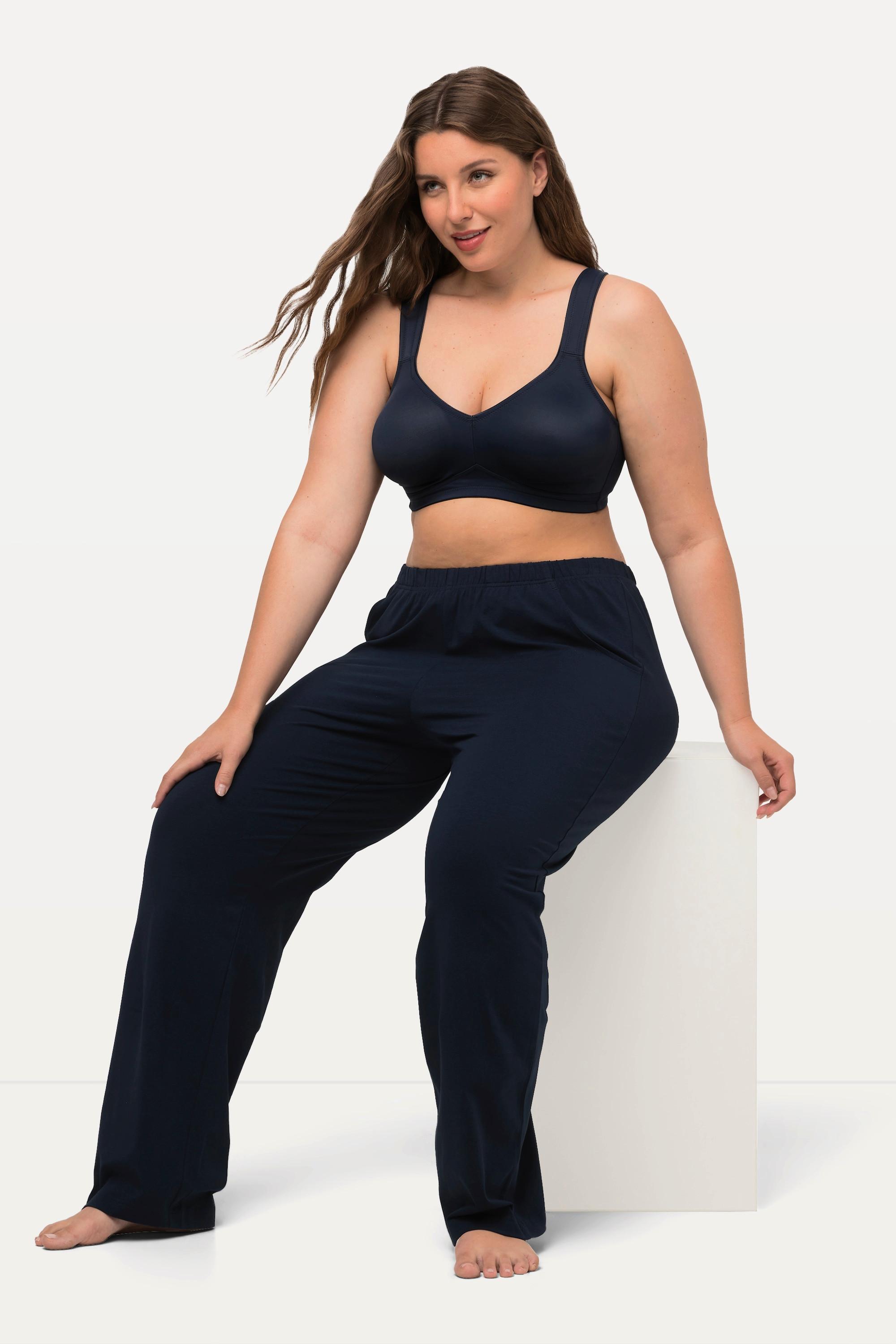 Ulla Popken Hose seitliche Taschen gerade Form  