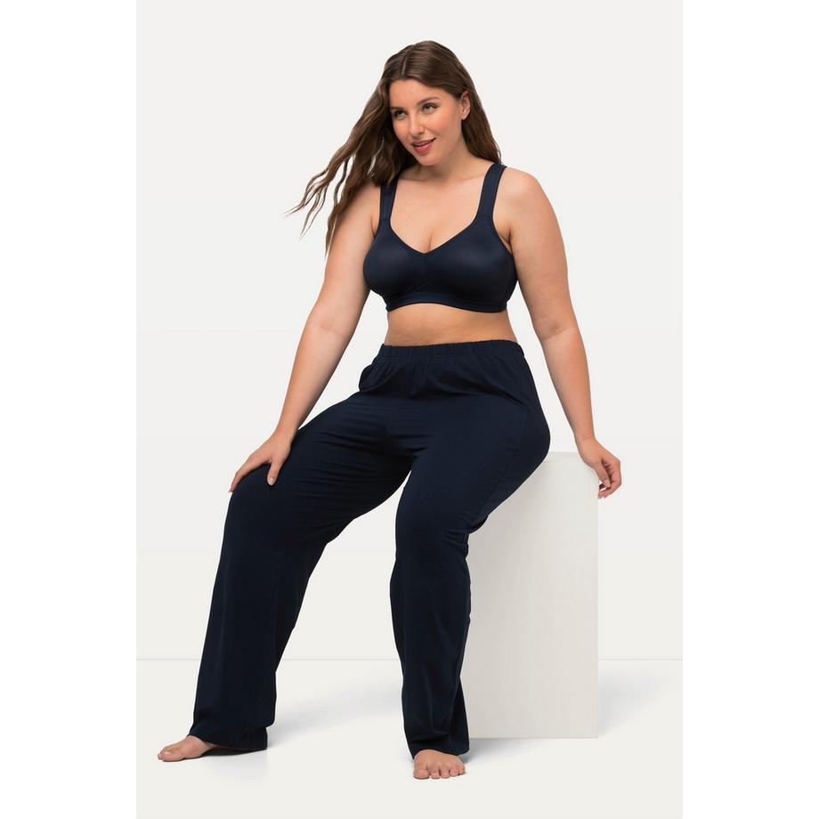 Ulla Popken Pantalon poches sur les côtés coupe droite  