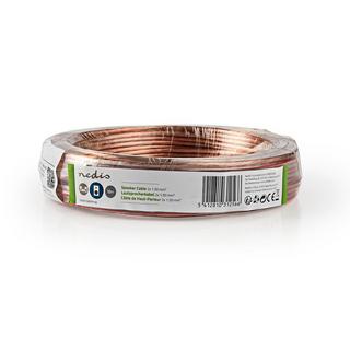 Nedis  Högtalarkabel | 2x 1,50 mm² | CCA | 15,0 m | Rund | PVC | Transparent | Emballage 