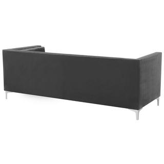 Beliani 3 Sitzer Sofa aus Samtstoff Glamourös AVALDSENES  