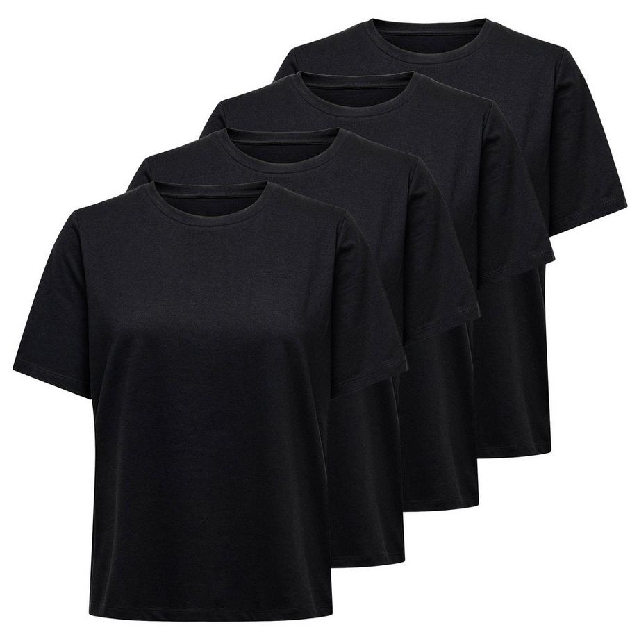 Maglietta Donne Confezione da 4 Vestibilità confortevole-ONLONLY TEE 4P
