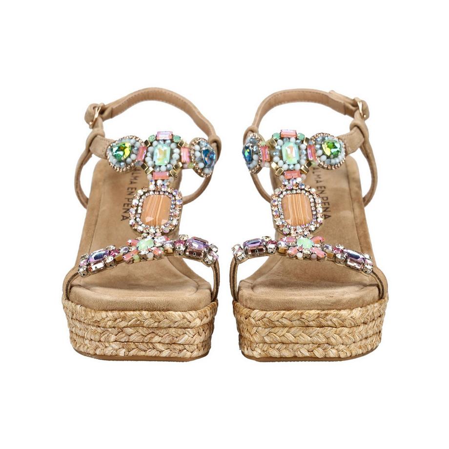 Alma En Pena Sandalette mit Schmuckelementen  