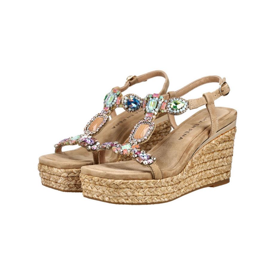 Alma En Pena Sandalette mit Schmuckelementen  