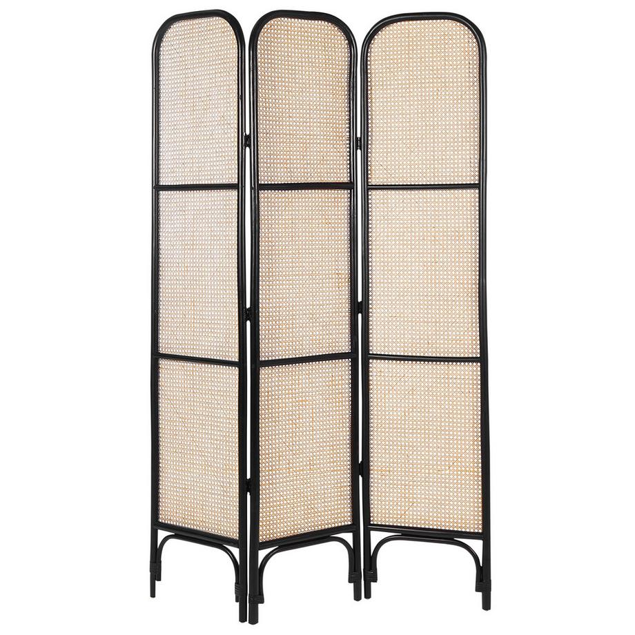 Beliani Divisorio per ambienti a 3 pannelli en Rattan Boho POTENZA  