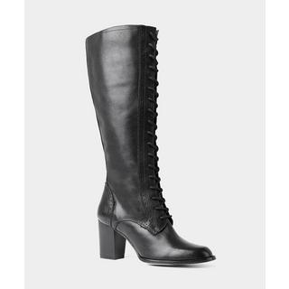 Joe Browns  Geprägte Lederstiefel mit Seitenreißverschluss & Schnürung 