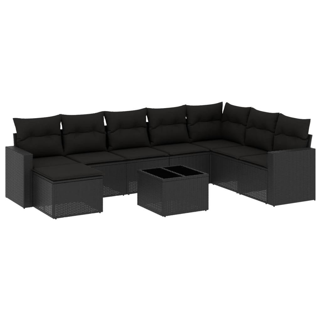 VidaXL set divano da giardino Polirattan  