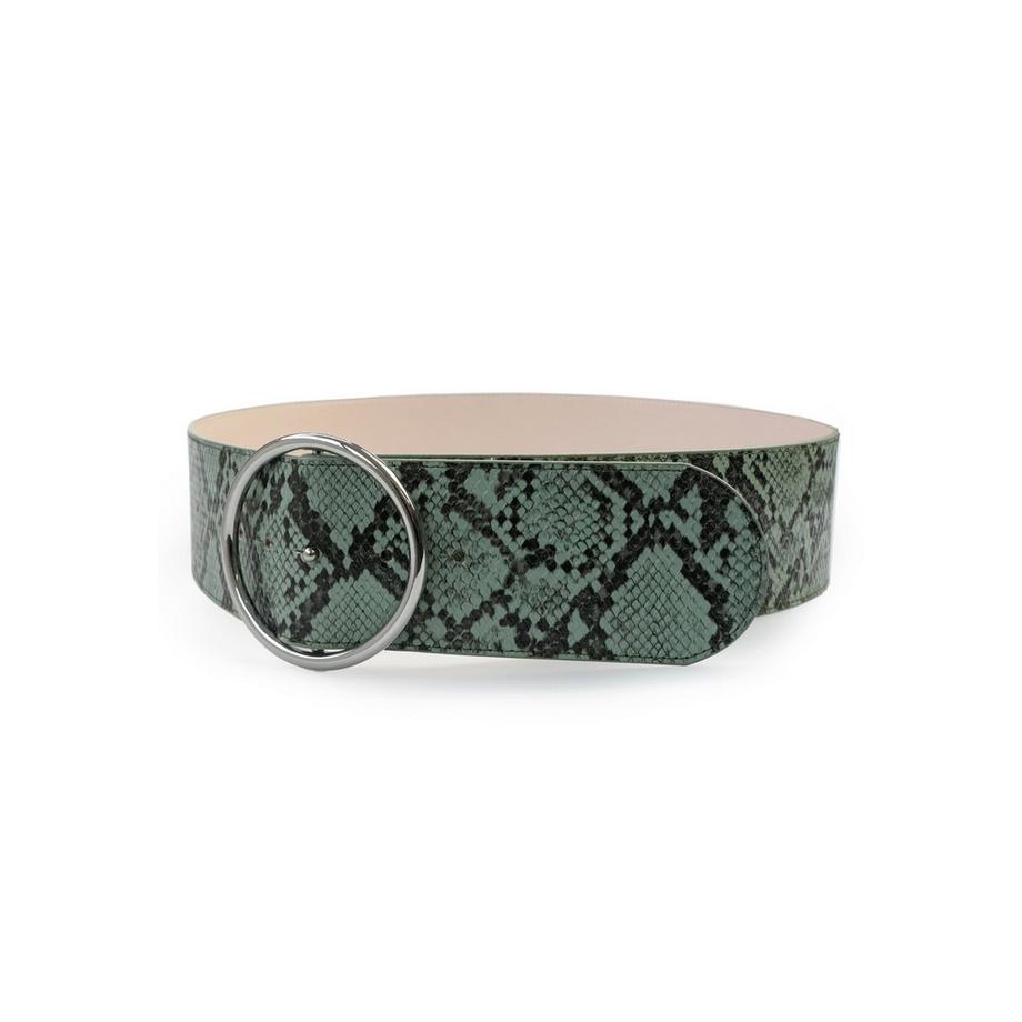 AVANT-GARDE PARIS  Ceinture imprimé serpent à double boucle 