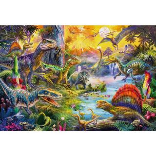 Schmidt  Puzzle Dinosaurier inkl. Dino-Figuren (60Teile) 