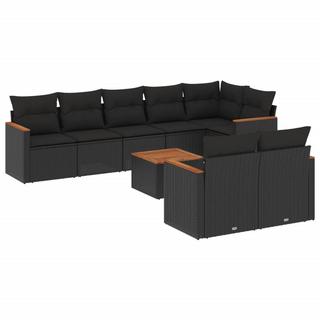 VidaXL set divano da giardino Polirattan  