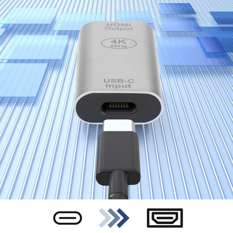 Avizar  USB-C / HDMI Adapter Silber 