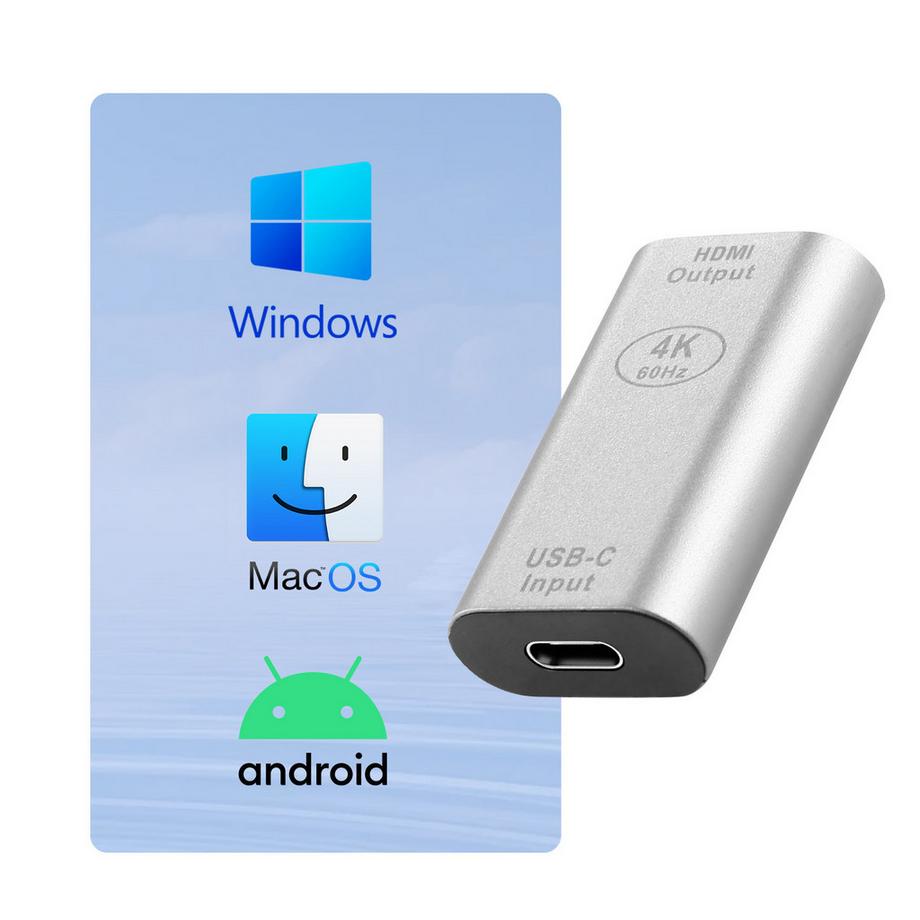 Avizar  USB-C / HDMI Adapter Silber 