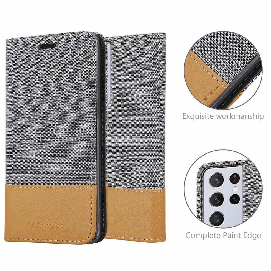 Cadorabo  Hülle für Samsung Galaxy S22 ULTRA Magnetverschluss, Kartenfach 