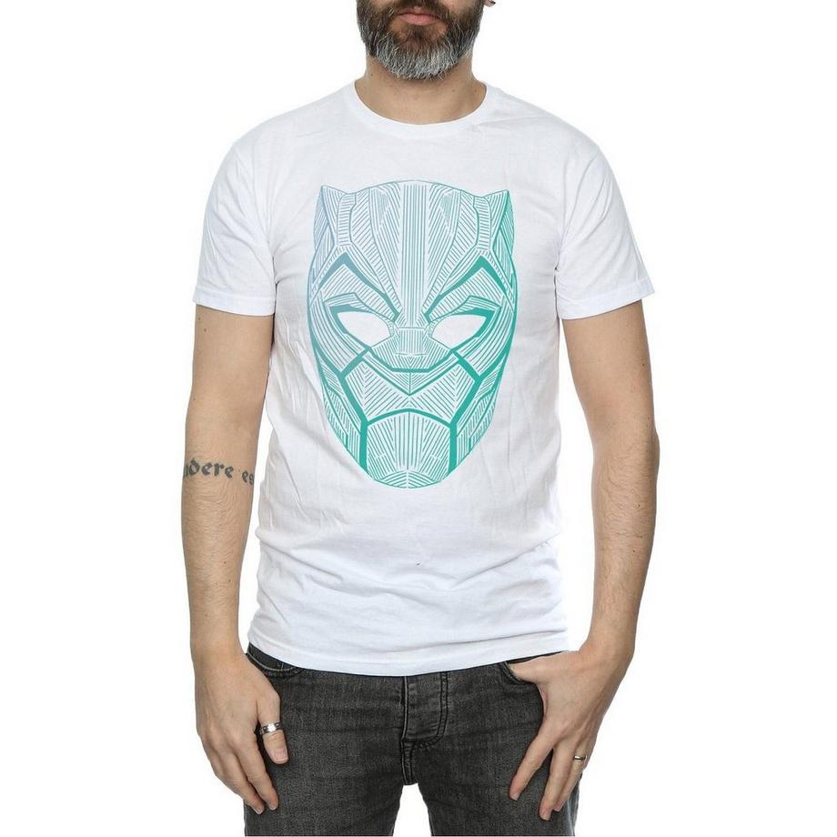 MARVEL Black Panther T-Shirt Maschera Geometrica  