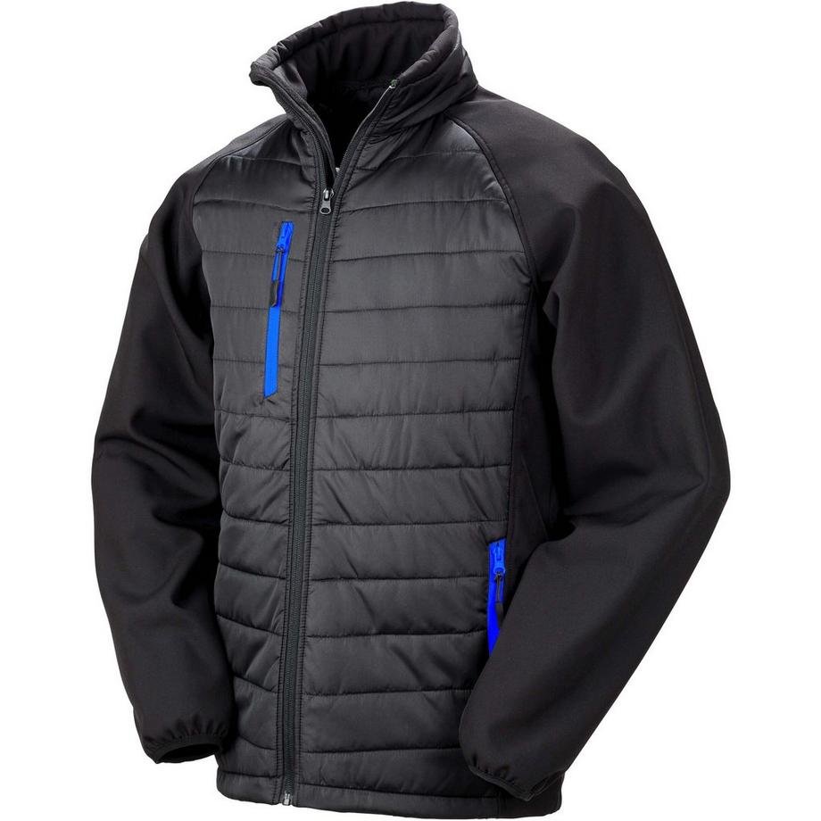 jacke softshell rembourrée black compass