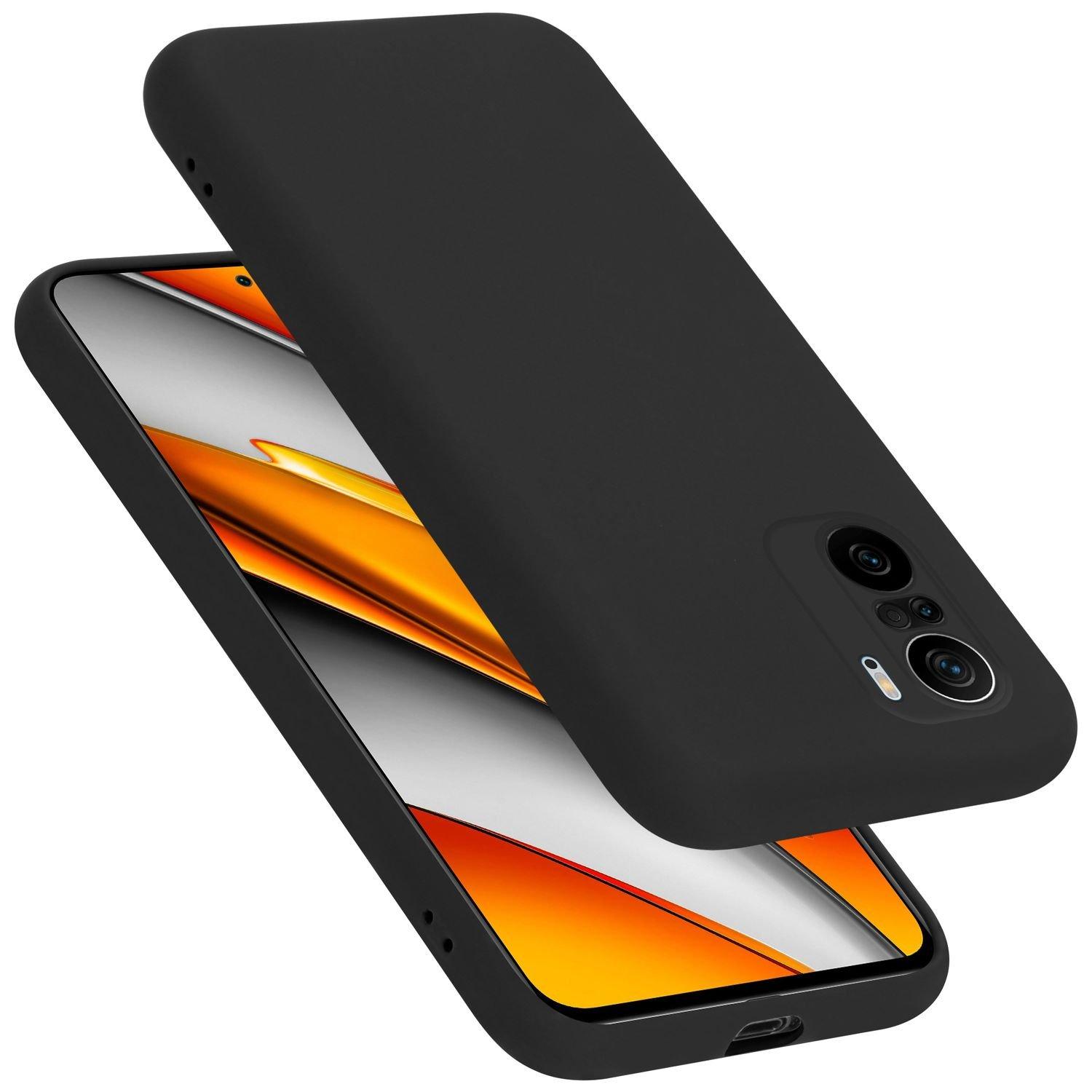 Cadorabo  Hülle für Xiaomi Mi 11i  POCO F3 in LIQUID SCHWARZ - Schutzhülle aus flexiblem TPU Silikon 