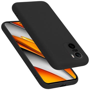 Housse pour Xiaomi Mi 11i / POCO F3 en LIQUID BLACK - Coque de protection en silicone TPU flexible