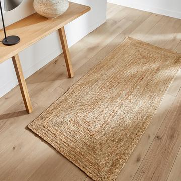 Tapis de couloir en jute