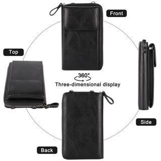 Only-bags.store Sacoche pour téléphone portable avec portefeuille, à accrocher autour du cou, sacoche monochrome pour téléphone portable avec portefeuille Sacoche pour téléphone portable avec portefeuille, à accrocher autour du cou, sacoche monochrome pour téléphone portable avec portefeuille 