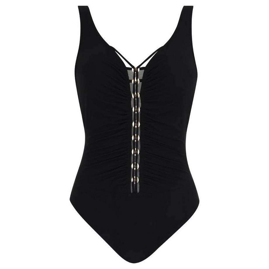 SUNFLAIR Maillot de bain une pièce basic avec détail de lacet devant  