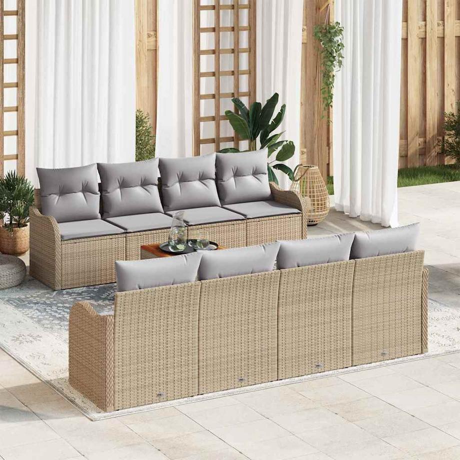 VidaXL Gartensofa-set poly-rattan  