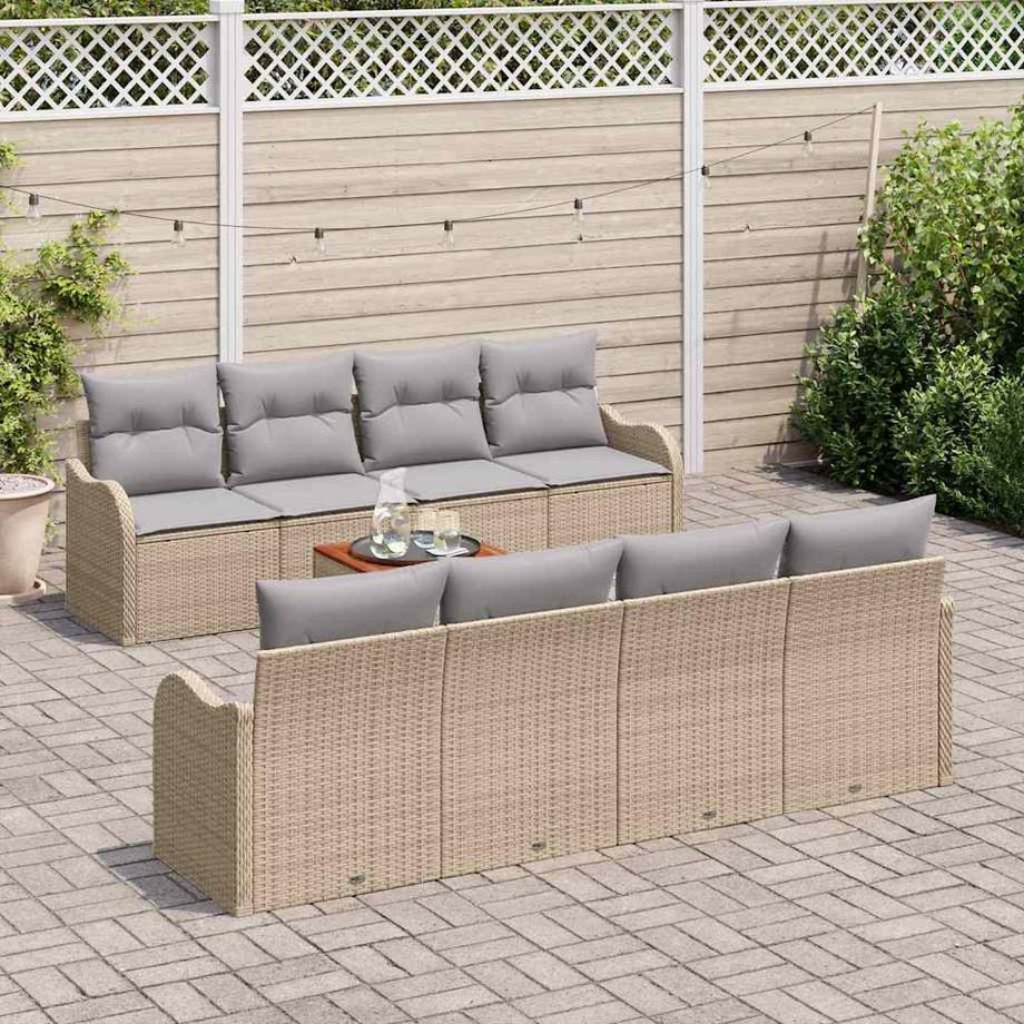 VidaXL Gartensofa-set poly-rattan  