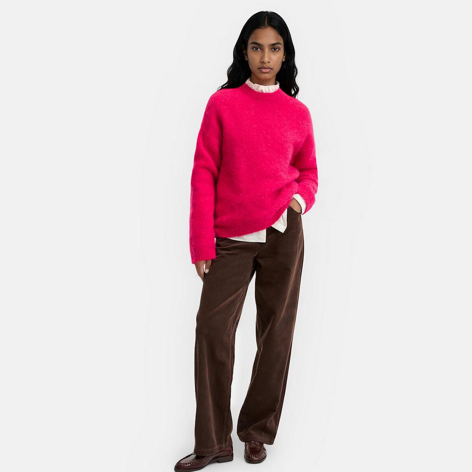 La Redoute Collections Pullover mit Rundhalsausschnitt aus gebürsteter Alpaka-Mischung  
