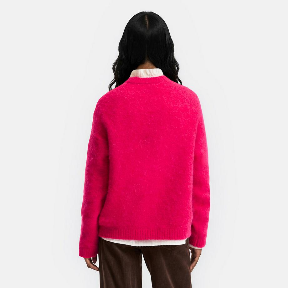 La Redoute Collections Pullover mit Rundhalsausschnitt aus gebürsteter Alpaka-Mischung  