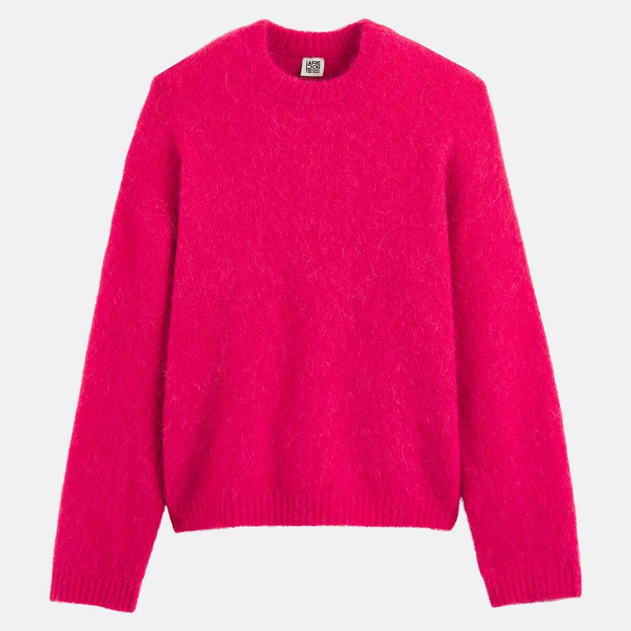 La Redoute Collections Pullover mit Rundhalsausschnitt aus gebürsteter Alpaka-Mischung  
