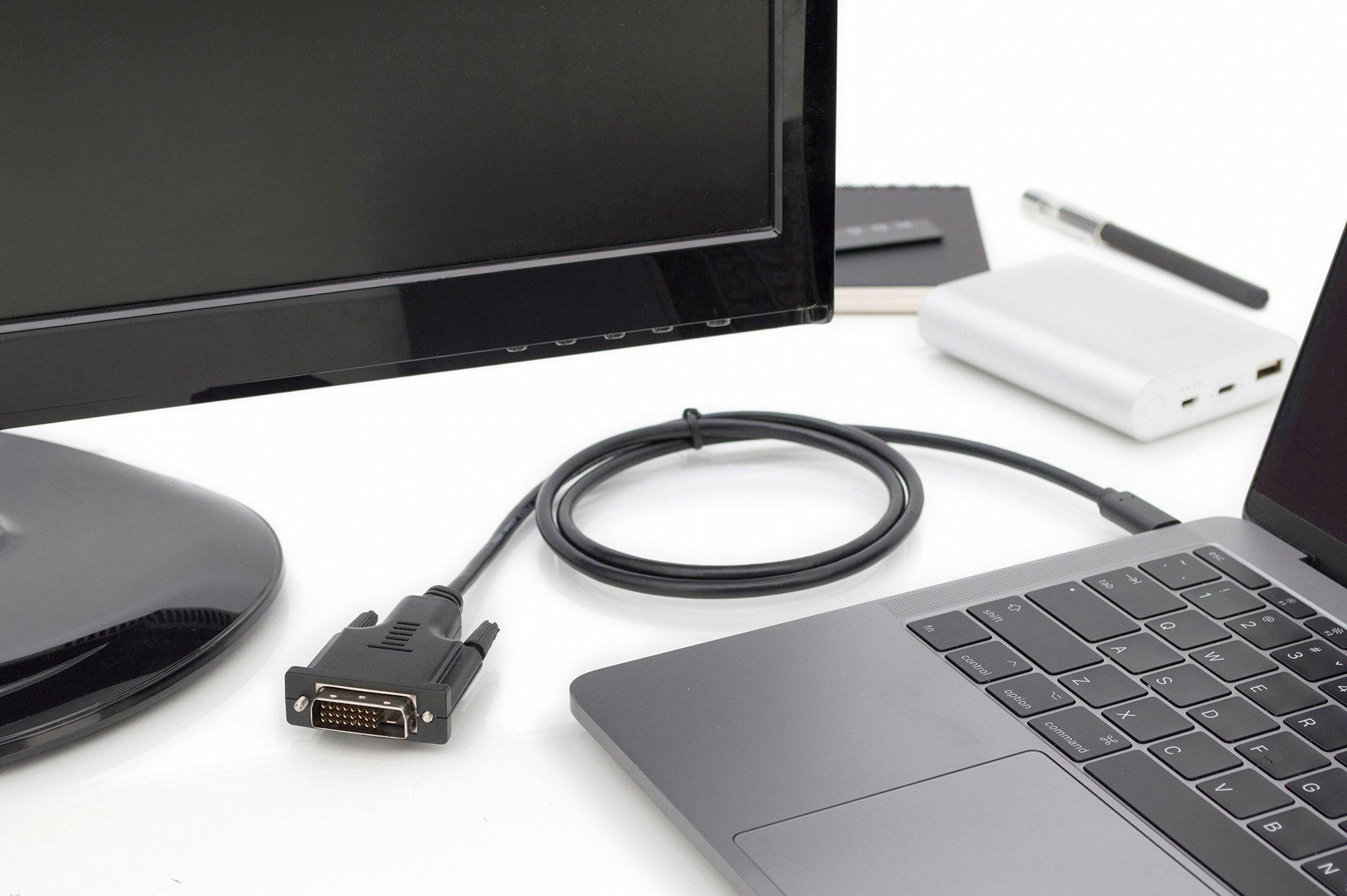 Digitus  Digitus Câble adaptateur USB Type-C™, Type-C™ vers DVI 