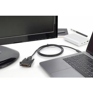 Digitus  Digitus USB Type-C™ Adapter-  Konverterkabel, Type-C™ auf DVI 