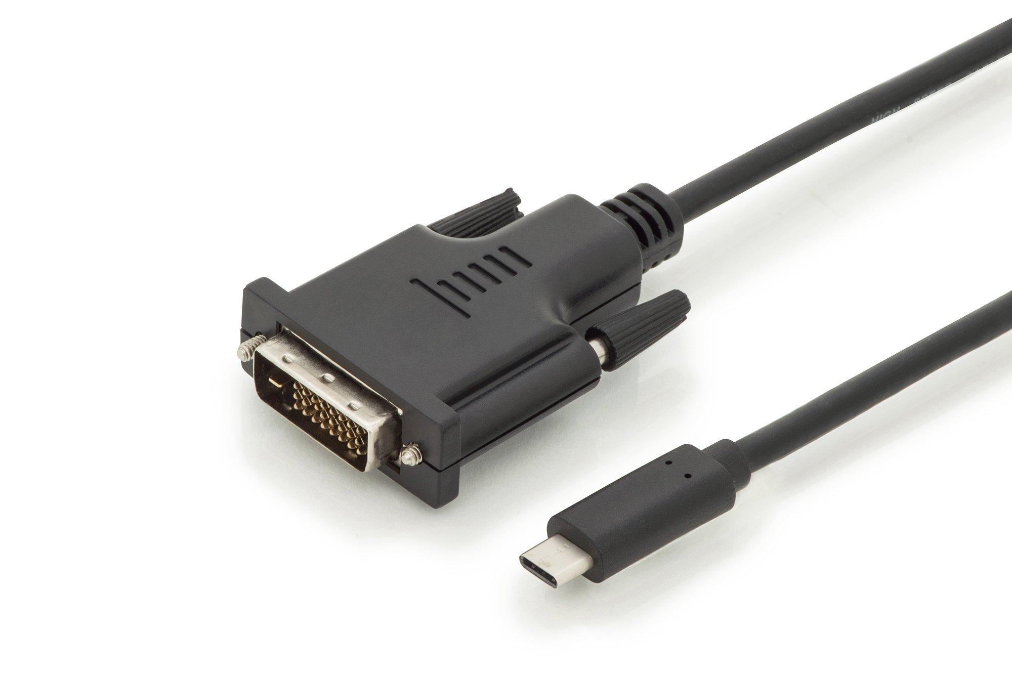 Digitus  Digitus USB Type-C™ Adapter-  Konverterkabel, Type-C™ auf DVI 