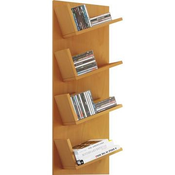 Holzregal hängend | platzsparendes Regal | Maße: H. 90 x B. 33 x T. 16 cm | Elegantes Regal hängend | Aufbewahrungsregal | Bücherregal | Wandboard -