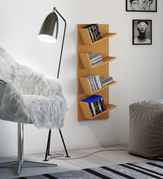 VCM Étagère murale en bois Étagère à suspendre Étagère à livres Tableau mural Deko Board Lansi Mini  