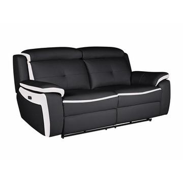 Relaxsofa Leder elektrisch 3Sitzer ANGELIQUE