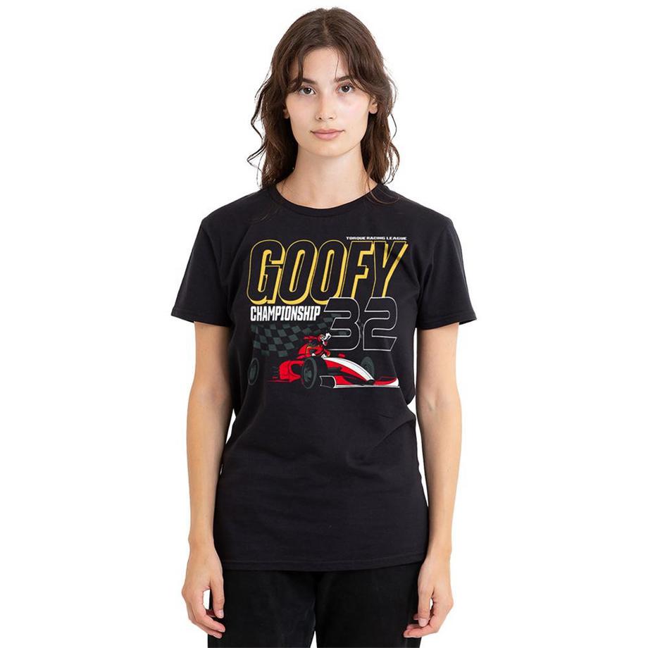 Disney Monaco Goofy Championship Grafik Print T-Shirt  