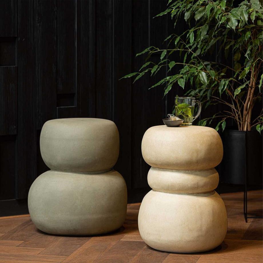 mutoni Beistelltisch Oda Tonfasergrau  