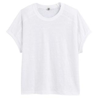 La Redoute Collections  T-shirt col rond en lin 