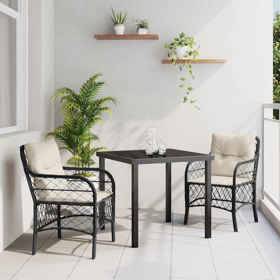 VidaXL Set da Pranzo per Giardino Polyrattan  