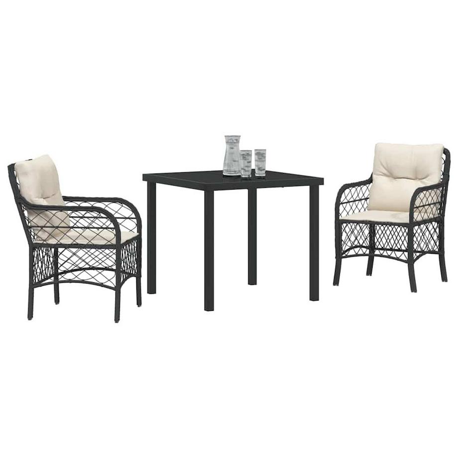 VidaXL Set da Pranzo per Giardino Polyrattan  