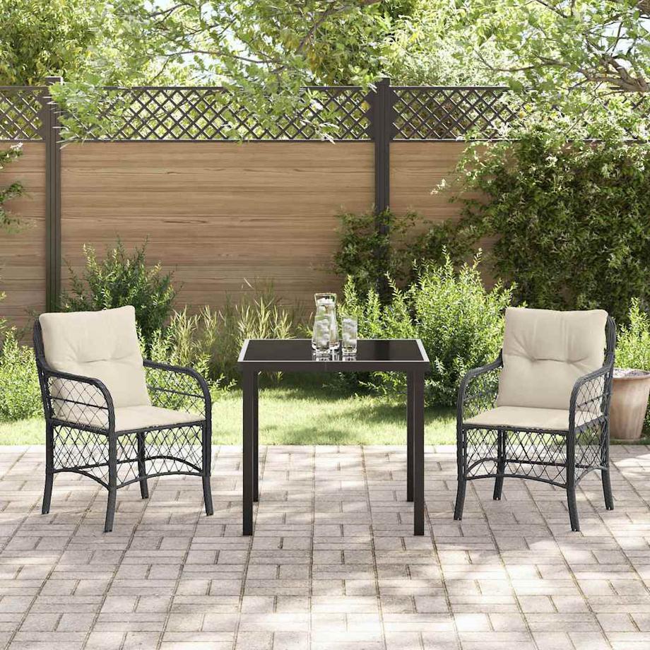 VidaXL Set da Pranzo per Giardino Polyrattan  