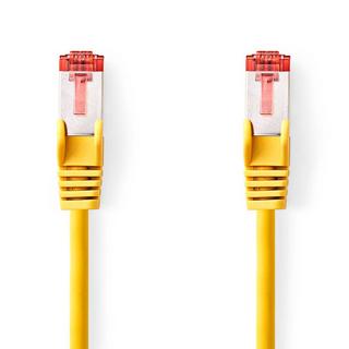 Nedis  Câble réseau CAT6 | RJ45 mâle | RJ45 mâle | S/FTP | 0.50 m | Rond | LSZH | Jaune | Etiquette 