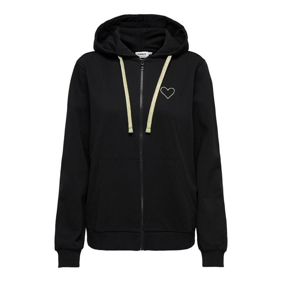 Sweatjacke mit Kapuze und Reissverschluss